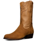 Brown Italian Suede Leather Bastrop Slip On Zipper Western Cowboy Boots - Cowboy Boots