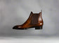 Brown Leather Alvor Slip On Chelsea Boots - Boots