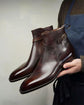 Brown Leather Alvor Slip On Jodhpur Boots - Boots