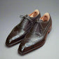 Brown Leather Brogue Wingtip Oxford Lace Up Formal Shoes - Formal Shoes