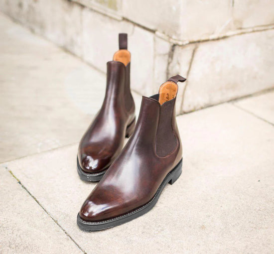 Brown Leather Fenland Slip On Chelsea Boots - Chelsea Boots