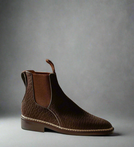 Brown Leather Gabrovo Flawless Elegant Tye Chelsea Boots - Boots