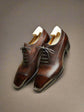 Brown Leather Isolde Brogue Toe Cap Oxfords - Formal Shoes
