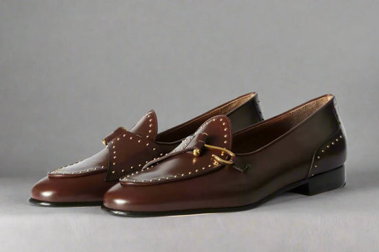 Brown Leather Palmela Horsebit Loafers - Loafers