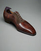 Brown Leather Patina And Suede Lysander Brogue Oxfords - Formal Shoes