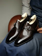 Brown Leather Stellan Single Monk Straps - Formal Shoes - Monk Shoes
