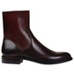 Brown Ruby Italian Leather Draven Zipper Boots - Boots