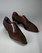 Brown Suede Leather Cedara Brogue Toe Cap Oxfords - Formal Shoes