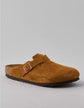 Brown Suede Pedestal Platforms Clogs - Clogs