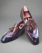 Brownish Italian Leather Lysandra Tassel Loafers - Loafers