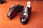 Burgundy Leather Braga Double Monk Straps - Monk Shoes