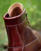 Burgundy Leather Lace-Up Step Steeds Boots - Hiking and Trekking Boots
