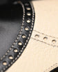 Black And White Leather Brogue Spectator Derby - Formal Shoes