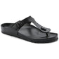 Classic Black Pearl Leather Ease Comfort Slippers - Slippers