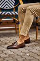 Classic Brown Tassel Loafers- Loafers shoes