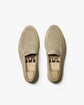 Cream Suede Leather Penny Loafers - Loafers Shoes