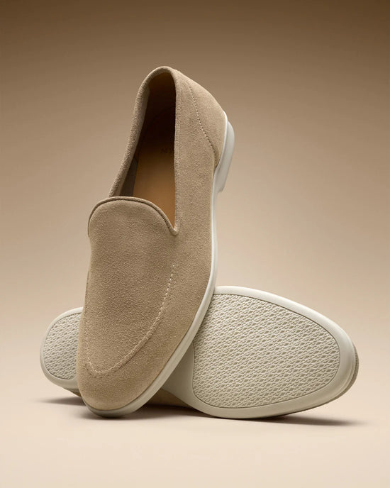 Cream Suede Libraria Loafers - Loafers shoes