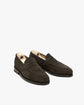 Dark Brown Suede Leather Penny Loafers - Loafers Shoes