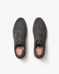 Dark Grey Suede Leather Lace Up Running Sneaker Shoes - Sneaker Shoes