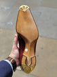 Italian Red Leather Wingtip Modena Lace Up Formals With Fiddle Back Sole - Formals Shoes