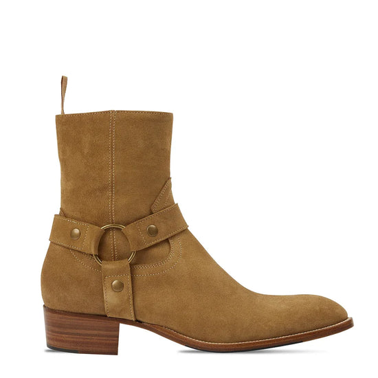 Tan Suede Xendara Harness Chelsea Boots - Boots
