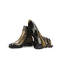 Green Leather Chelsea Boot with Violin Leather Sole In Goodyear Welted - Boots