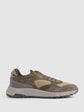 Grey Multi Suede Leather Lace Up Running Sneaker Shoes - Sneaker Shoes