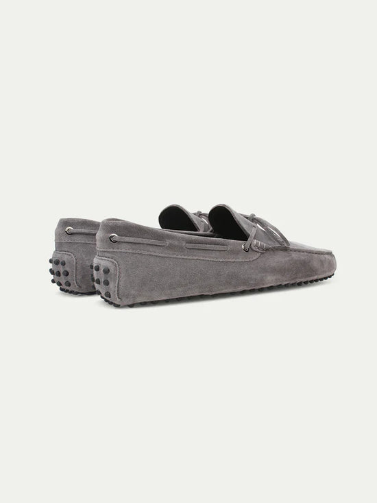 Grey Suede Ophelia Driving Loafers - Loafers