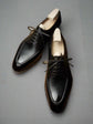 Italian Black Leather Laura Brogue Derby Oxfords - Formal Shoes