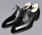 Italian Black Leather Laura Brogue Derby Oxfords - Formal Shoes