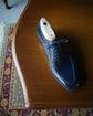 Italian Blue Leather Laura Brogue Derby Oxfords - Formal Shoes