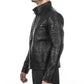 Italian handmade Men genuine Goatskin leather jacket slim fit alligator crocodile