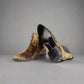 Leopard Print Leather Amarante Slip On Boots - Boots