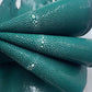 Luxury Edition - Authentic Real Stingray Skin Men's Luxury Green Party Dress Shoes Genuine Exotic Leather Handmade Male Lace-up GOODYEAR Oxfords - Formal Shoes