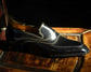 Luxury Edition - Black Italian Leather Ibiza Slip On Crossed Component Goodyear Welted Loafers With Special Metal Plate - Loafers