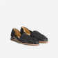 Black Braided Leather Sandal Loafers - Loafers Shoes