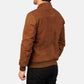 Tomchi Tan Suede Leather Jacket