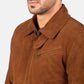 Tomchi Tan Suede Leather Jacket