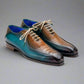 Mens Shoes Exotic Ostrich Leg Bicycle Toe Oxfords - Formal Shoes