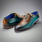 Mens Shoes Exotic Ostrich Leg Bicycle Toe Oxfords - Formal Shoes