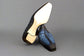Navy Blue Croc Leather Penny Loafers Slip On Shoes - Loafers Shoes