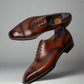 Parisian Dark Brown Toe Cap Oxfords - Formal Shoes