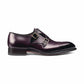 Purple Leather Woodford Balmoral Double Monk Strap Toe Cap Oxfords - Formal Shoes - Monk Shoes