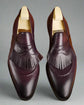 Sardoal Emerald Purple  Leather Slip On Loafers - Loafers Shoes