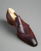 Sardoal Emerald Purple  Leather Slip On Loafers - Loafers Shoes