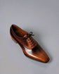 TAN LEATHER MODENA BROGUE WHOLECUT OXFORD SHOE - FORMAL SHOES