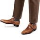 Tan Arca Leather Single Buckle Monk Straps Shoes - Formals Shoes - Monk Shoes