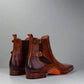 Tan Braided Leather Dubbow Chelsea Boots - Chelsea Boots