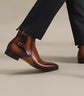Tan Brown Leather Forster Boots Shoes - Chelsea Boots