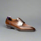 Tan Brown Leather Lamria Split Toe Derby Shoes - Formal Shoes